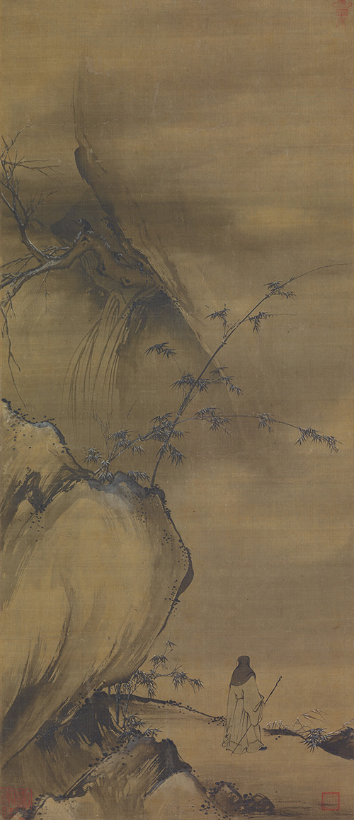秋景冬景山水図 伝徽宗筆