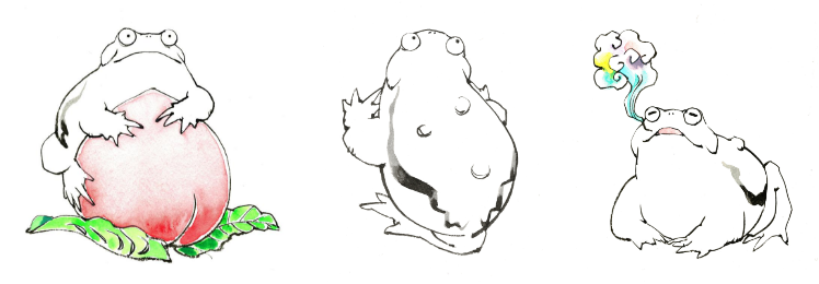 オリジナルキャラクター 蝦蟇の「ユエン」