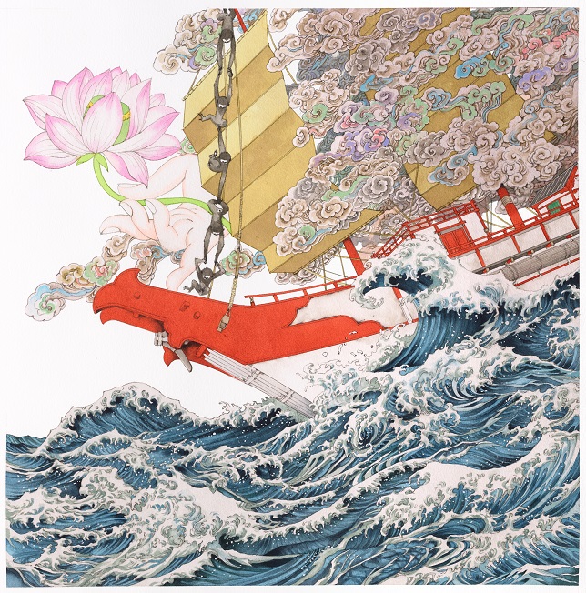 山田章博さんイラストステッカーイメージ